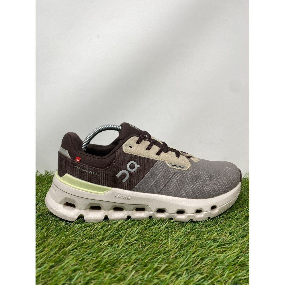On Cloudrunner 2 Waterproof Shoes Women 8 Brown Running Athletic Sneaker Walking